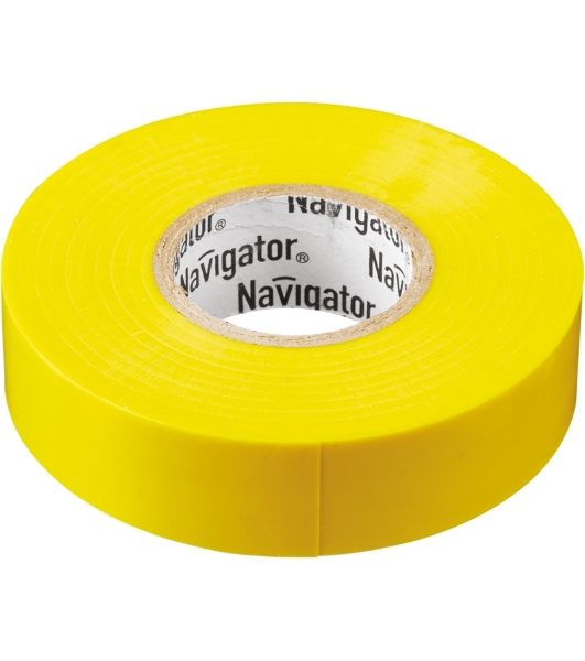 Изолента ПВХ Navigator 15 мм (рул.20м) жел. NIT-B15-20/Y