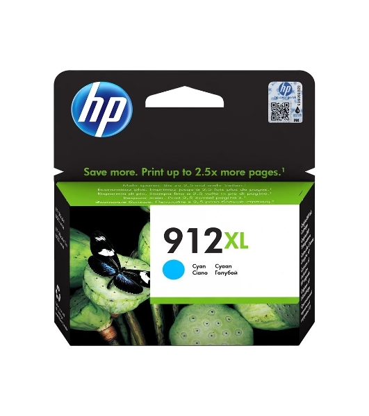 Картридж струйный HP 912 3YL81AE голубой (825стр.) для HP OfficeJet 801x/802x