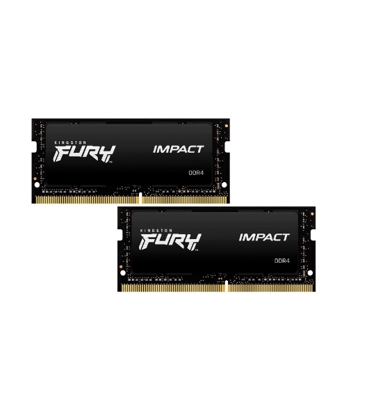 Оперативная память Kingston Fury Impact, DDR4, 32Gb (2x16Gb), 3200MHz, CL20, SO-DIMM