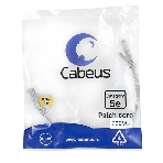 Шнур коммутационный Cabeus, Cat.5e, неэкр., U/UTP, RJ45/RJ45, PVC, AWG24, 0.3м, серый, фото 1