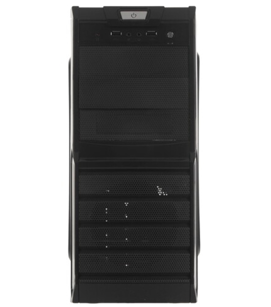 Компьютерный корпус ExeGate EX278399RUS Miditower ExeGate XP-329S Black, ATX, (XP500, Black,120мм), 2хUSB, Audio