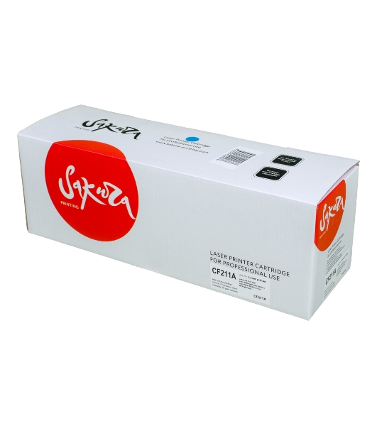 Картридж лазерный Sakura CF211A для HP LJ Pro M251/M276, синий, 1800 к.