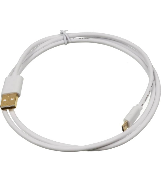 Кабель USB2.0 2A Square USB A (m)/micro USB B (m) 1м позолоченные контакты