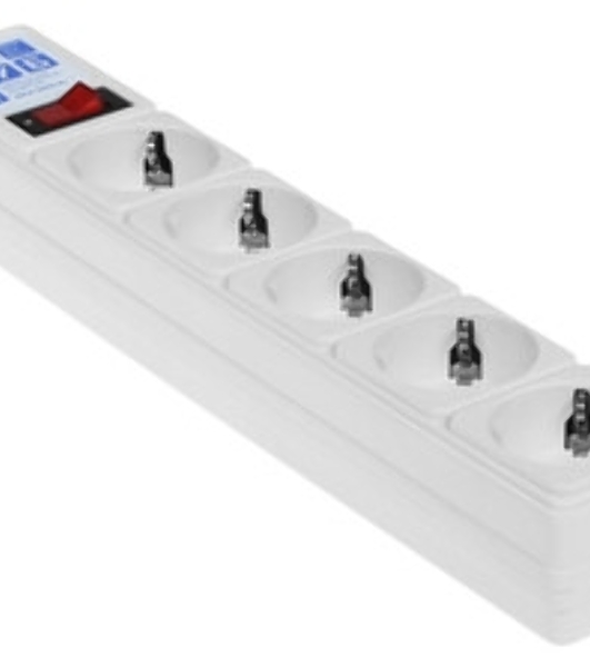 Сетевой фильтр Powercube SPG-B-15-WHITE 5 м, 5 розеток, белый, коробка