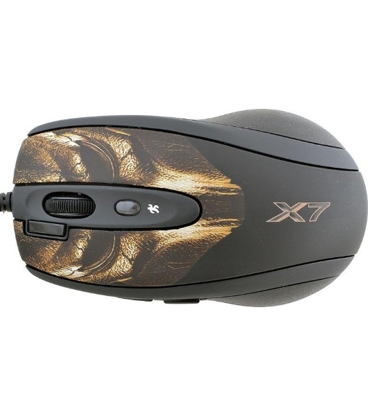 Мышь проводная A4Tech XL-750BH черный, 3600 dpi, USB, кнопки - 7