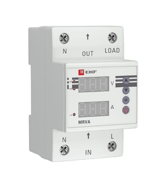 Реле напряжения и тока с дисплеем MRVA 63А PROxima EKF MRVA-63A