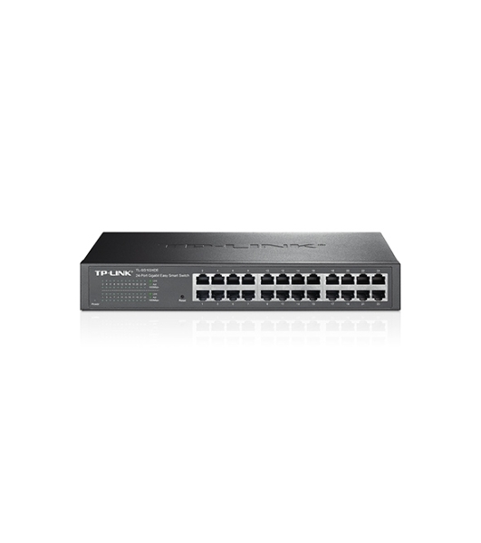 Коммутатор TP-Link SMB TL-SG1024DE 24-Port Gigabit Easy Smart Switch, 24 10/100/1000Mbps RJ45 ports, MTU/Port/Tag-based VLAN, QoS, IGMP Snooping