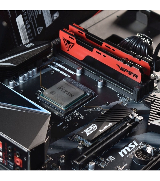 Оперативная память Patriot Viper Elite II, DDR4, 16GB (2x8 GB), 2666 MHz, CL16, DIMM, радиатор, красный