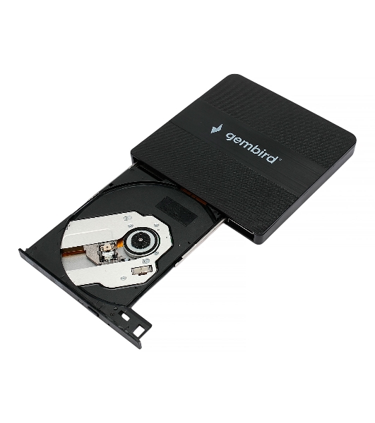 Оптический привод внешний CD/DVD привод USB 3.0 Gembird DVD-USB-03C пластик, черный