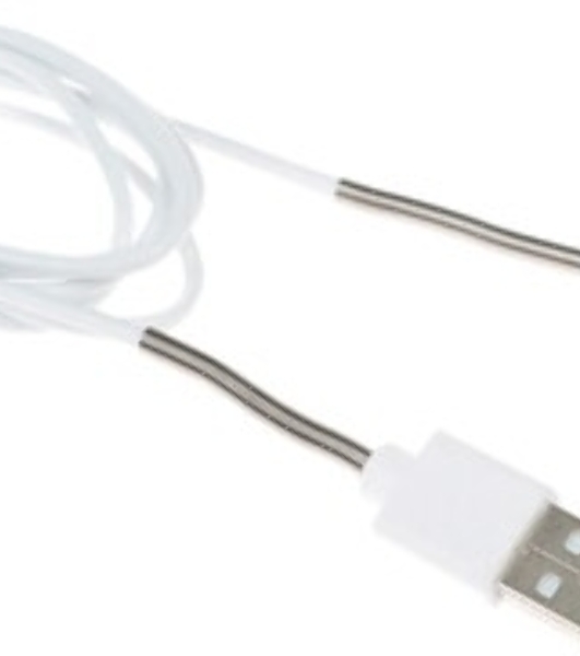 Кабель Qumo light series, USB-Apple 8 pin, 1м, 5В, 1A, опл. PVC, кон. PVC, белый