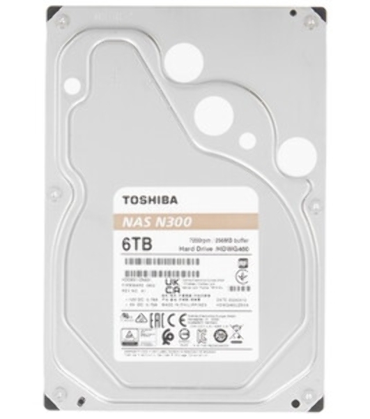 Жесткий диск HDD Toshiba N300 NAS PRO SATA3 3.5' 10TB 7200 512Mb 6Gb/s 1 year warranty