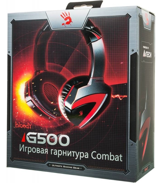 Гарнитура Bloody G500 чёрный, проводная, 3.5 мм