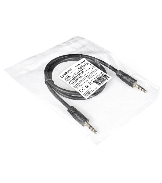 Кабель аудио Exegate EX284941RUS EX-CCA-404-0.5 (3.5mm Jack M/3.5mm Jack M, 0,5м, позолоченные контакты)