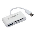 Кард-ридер Gembird FD2-MSD-2/белый/SD/SDHC/SDXC/TF/MicroSD/USB 2.0/USB Type-C (2.0)/пластик, фото8