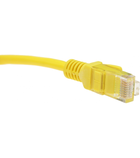 Патч-корд UTP Cablexpert cat.5e, 5м, литой, многожильный (желтый)
