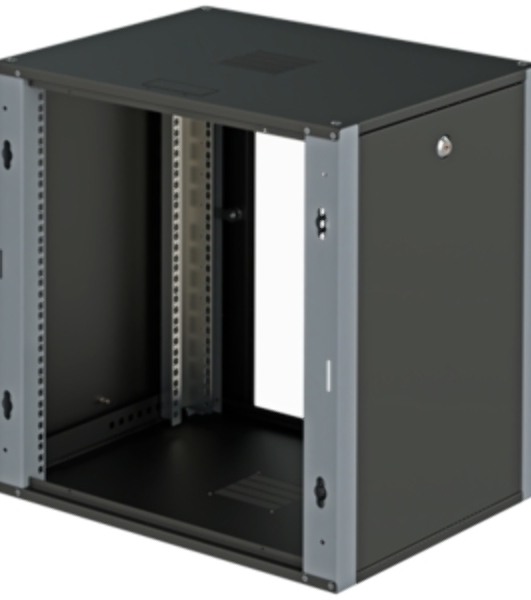 Шкаф коммутационный Sysmatrix (WP 6409.920) настенный 9U 600x450 мм пер. дв. металл 2 бок. пан. 60 кг черный 17 кг IP20