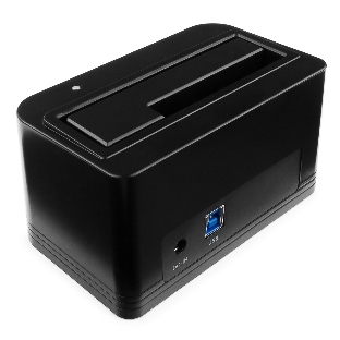 Докстанция 2.5'/3.5' Gembird HD32-U3S-4, черный, USB 3.0, SATA, HDD/SSD