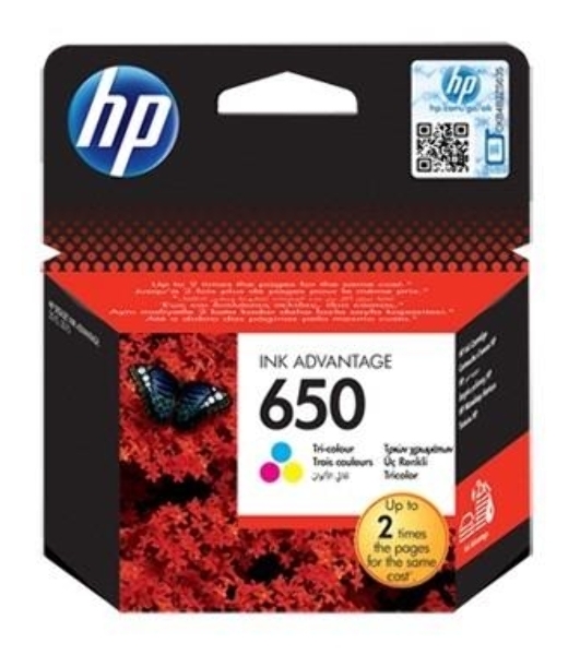 Картридж струйный HP 650 CZ102AE многоцветный для HP DJ IA 2515/2516 (200 стр.)