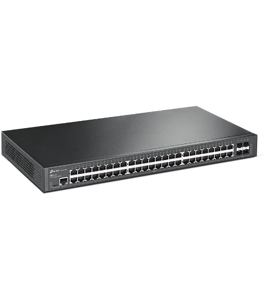 Коммутатор Jetstream 48-port gigabit L2+ managed switch with 4-gigabit uplink ports, 48 10/100/1000Mbps RJ-45 port, 4 1000Mbps SFP slots