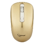 Мышь беспроводная Gembird MUSW-400-G золотой, 1600 dpi, радиоканал, USB, кнопки - 4, фото6