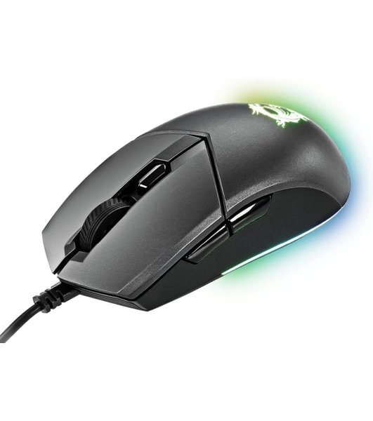 Мышь проводная MSI Clutch GM11 черный, 5000 dpi, USB, кнопки - 6