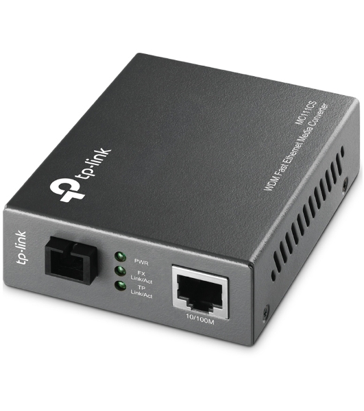 Медиаконвертер TP-Link MC111CS SMB 10/100M RJ45 to 100M single-mode, Full-duplex, up to 20Km