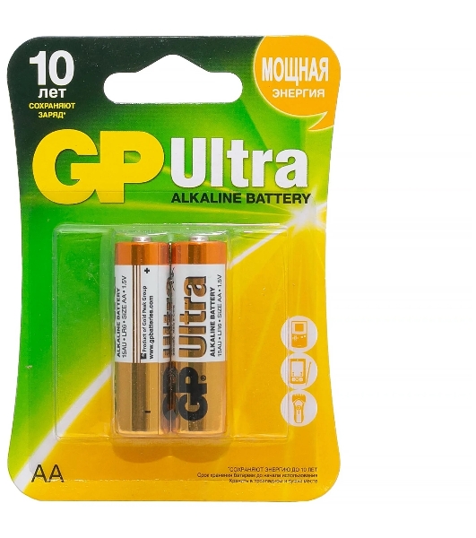 Батарея GP Ultra Alkaline 24AU LR03 AAA (2шт)