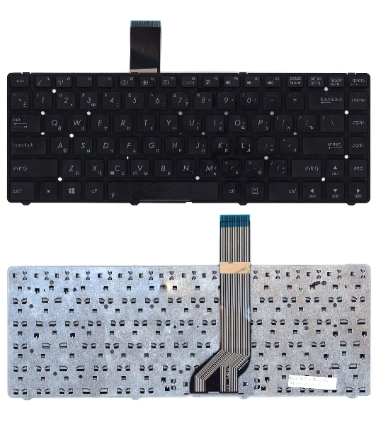 Клавиатура для ноутбука Asus K45A K45DE K45V K45V черная без рамки