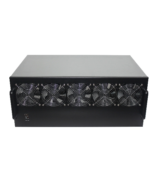Корпус для майнинга ExeGate EX270772RUS Pro 13-430 (без БП, 2хUSB, 5хfan 120мм, места под: 13 видеокарт, 2 БП)