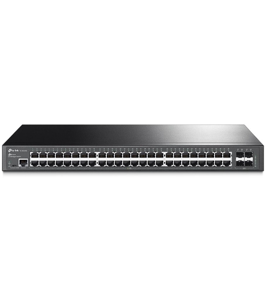 Коммутатор Jetstream 48-port gigabit L2+ managed switch with 4-gigabit uplink ports, 48 10/100/1000Mbps RJ-45 port, 4 1000Mbps SFP slots