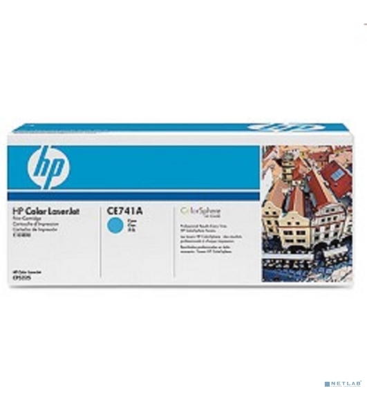 Картридж лазерный HP CE741A голубой Color LJ CP5225 (7300 стр.)