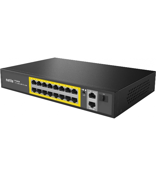 Коммутатор Netis 16PORT 10/100M 16POE+2XGE+SFP P116GH