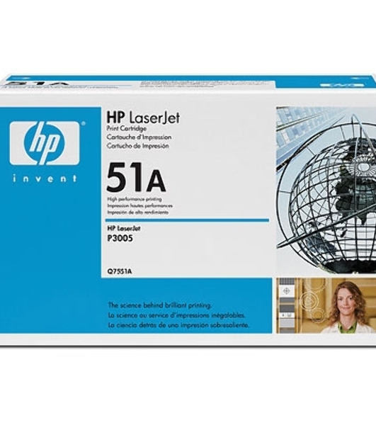 Картридж лазерный HP Q7551A черный для LJ P3005/M3035mfp/M3027mfp 6500 стр.