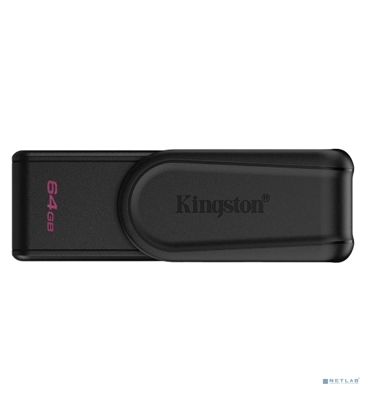 Флешка USB Kingston DataTraveler Exodia S (DTXS/64Gb), 64Gb, USB 3.2 Gen 1, R/W 150/60, черный