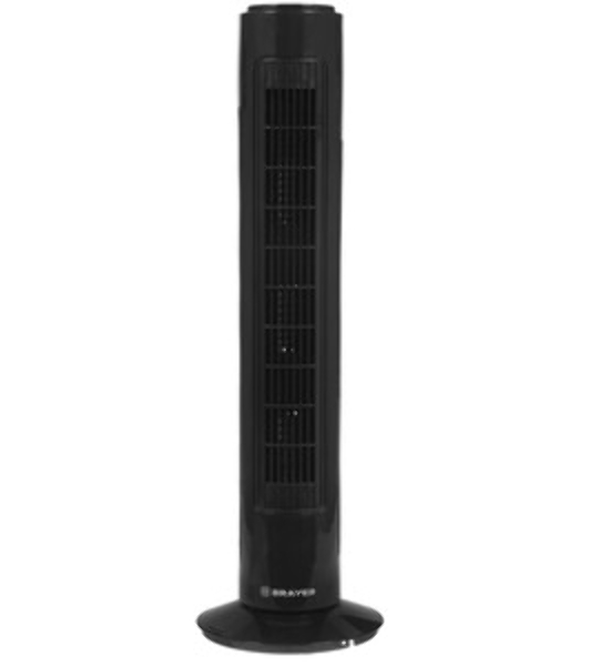 Вентилятор BRAYER BR4952BK чёрный, напольный, 50 Вт, 3 скорости