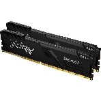 Оперативная память Kingston Fury Beast, DDR4, 16GB (2x8GB), 3200MHz, CL16, DIMM, с радиатором, черный, фото3