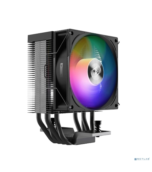 Кулер PCCooler R400 ARGb черный 92мм алюминий+медь 2200r m 30db 4-pin 180W 133мм