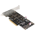 Переходник ExeGate EXE-597E2 (2 x M.2 M key -> PCI-E x8 v3.0, для установки двух SSD M.2 2230/2242/2260/2280/22110 M key NGFF в слот PCI-E, материнская плата должна быть c функции Bifurcation PCI-E), фото5