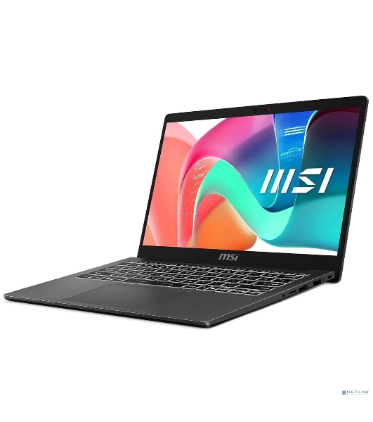 Ноутбук MSI Modern 13 F1MOG Core 5 120U 13.3' FHD (1920x1080)IPS,DDR4 16Gb (8Gbx2),512Gb SSD Intel Graphics,backlight,46.8Whr,1.45kg,Dos,1y,Platinum Gray