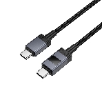 Кабель USB2.0 Hoco Type-C/Type-C, 3А, 60Вт, с дисплеем, X118, 1м, черный, коробка, фото3