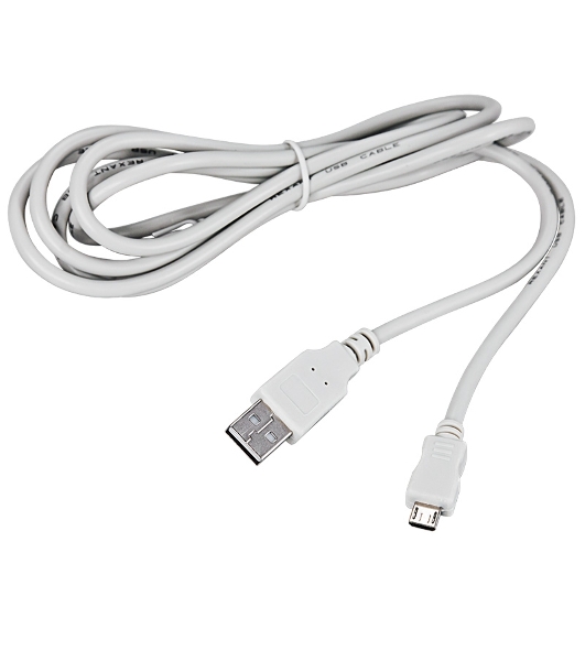 Кабель Rexant micro USB (male) штекер - USB-A (male) штекер, 1,8 м, белый (PE пакет)