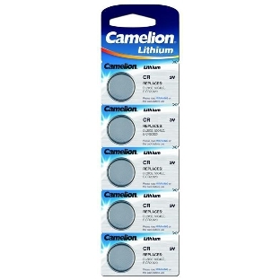 Элемент питания литиевый Camelion CR CR2016 BL-5 (блист.5шт)