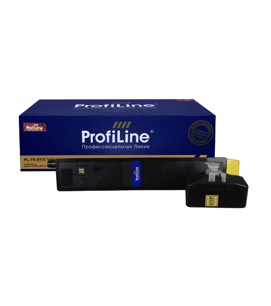 Картридж Тонер-туба ProfiLine PL-TK-8115Y для принтеров Kyocera ECOSYS M8124cidn/M8130cidn желтый 6000 копий
