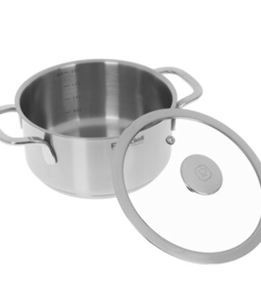 Кастрюля Rondell Modern RDS-1746, 2л, 18см, с крышкой, стальной
