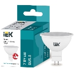 Лампа cветодиодная IEK LLE-MR16-7-230-40-GU5 ECO MR16 софит 7Вт 230В 4000К GU5.3, фото 1
