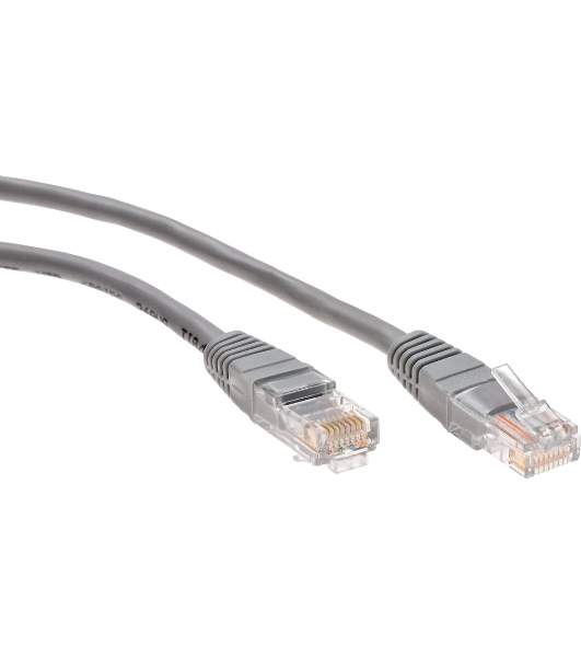 Патч-корд 20м 'Telecom' UTP кат.5е RJ45, литой, серый, NA102--20M