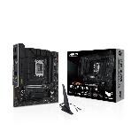 Материнская плата ASUS TUF GAMING B760M-BTF WIFI D4, LGA 1700, Intel B760, 4xDDR4, 4xSATA, 3xM.2, 1xPCIe 5.0 x16, 1xPCIe 4.0 x4, 1xPCIe x1, 1xUSB-A 3.2 Gen 2, 2xUSB-A 3.2 Gen 1, 4xUSB 2.0, 1xUSB-C 3.2 Gen 1, 1xUSB-C 3.2 Gen 2, 1x2.5Gb LAN, 3x3.5 мм, 7.1, 2.5Gb LAN, Wi-Fi 6, Bluetooth 5.2, mATX, фото 1