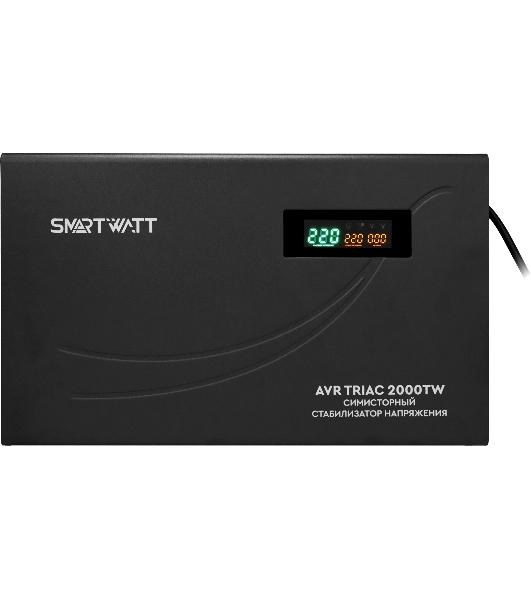 Стабилизатор напряжения Smartwatt AVR Triac 2000TW 2000ВА черный