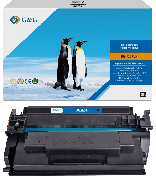 Картридж лазерный G&G GG-C070H 070H черный (10200стр.) для Canon imageCLASS MF465dw/MF462dw/LBP247dw/LBP246dw(AMS)/i-SENSYS LBP243dw/246dw/MF461dw/MF465dw/MF463dw(EUR/NA/AP)/LBP244/241/MF467dw(JP)