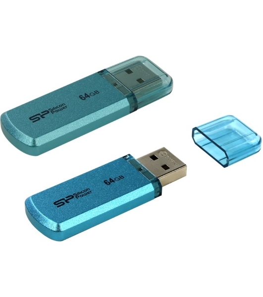 Флешка USB Silicon Power R/W 64Gb Helios 101 SP064Gb,UF2101V1B USB 2.0 синий